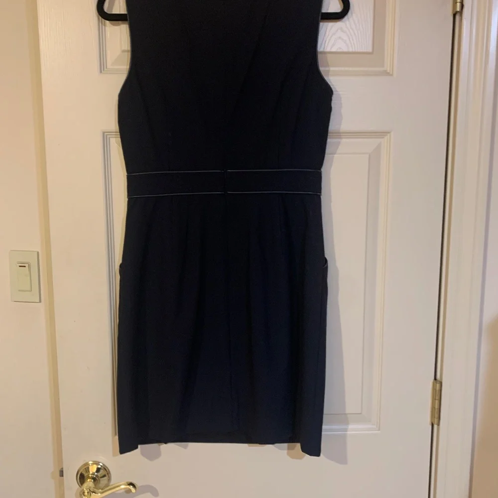 Tory Burch Navy Blue Sleeveless Lined Dress sz 6